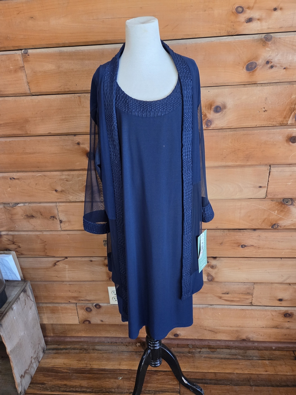 Women's Navy Formal Dress Set